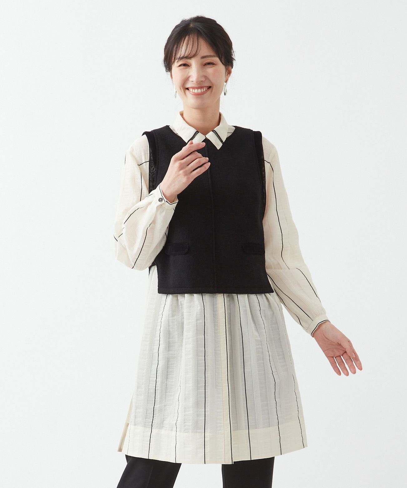 良好 import Rossa インポートロッサ ロング タイト スカート サイズ  