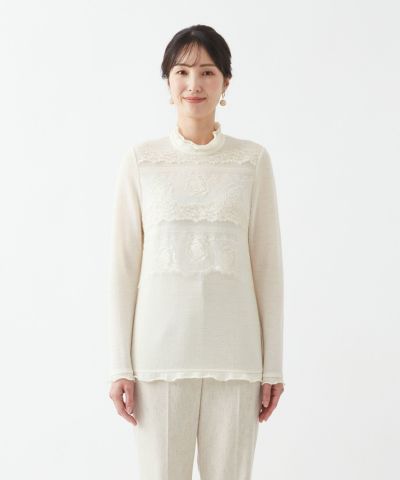 【Rossa】インポートロッサ フリルブラウス 春秋コーデ ガーリー コットン New SEASON'S STYLE - Import Rossa